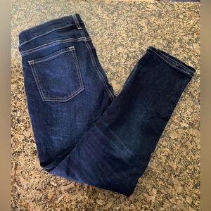 Gap Skinny Roll Up Womens Jeans Blue Stretch Dark Wash